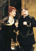Musikwerkstatt-Wien. DER ZERRISSENE mit Ulrike Steinsky und Ernst-Dieter Suttheimer (Foto: Reiner Reitinger).